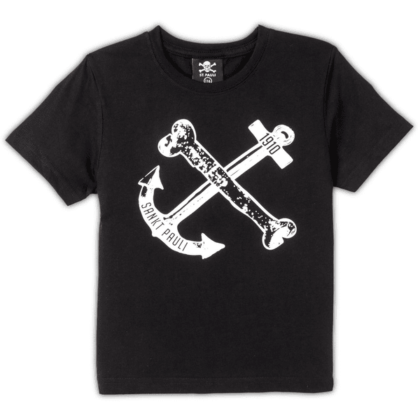St. Pauli Kids T-Shirt Anchor noir