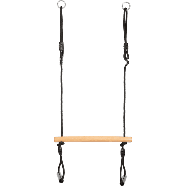 small foot ® Huśtawka trapezowa z kółkami gimnastycznymi Black Line