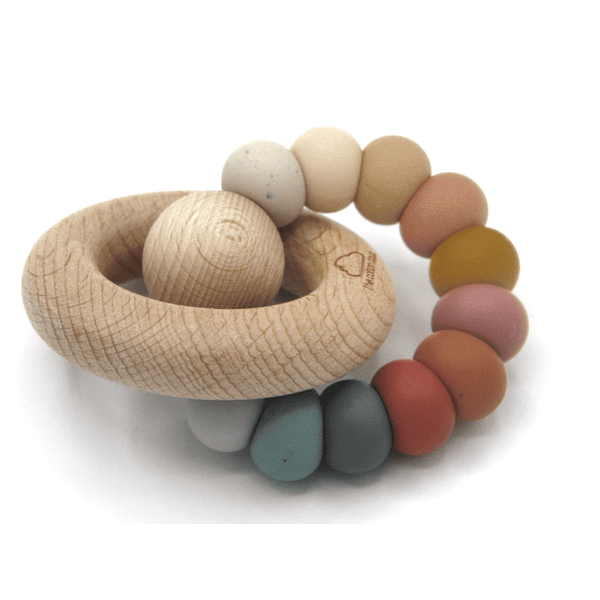 The Cotton Cloud Silicone Teething Ring Neutral