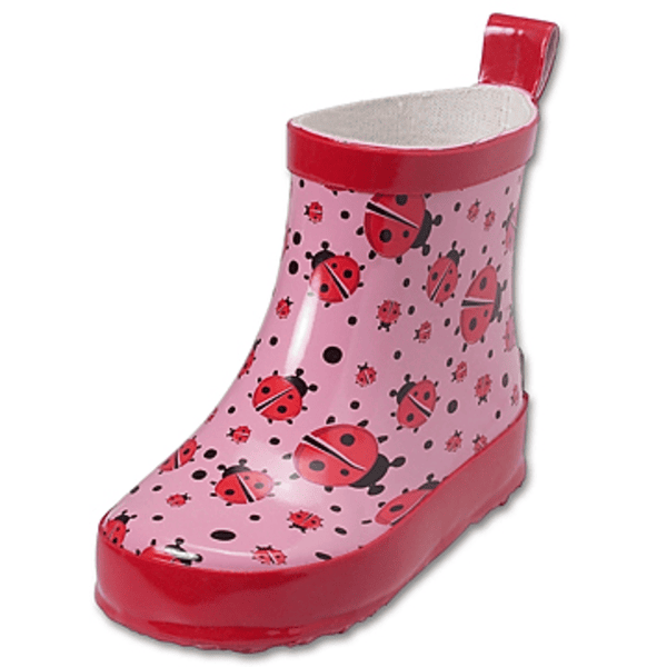 PLAYSHOES Stivali di gomma bassi "Coccinella", privi di PVC