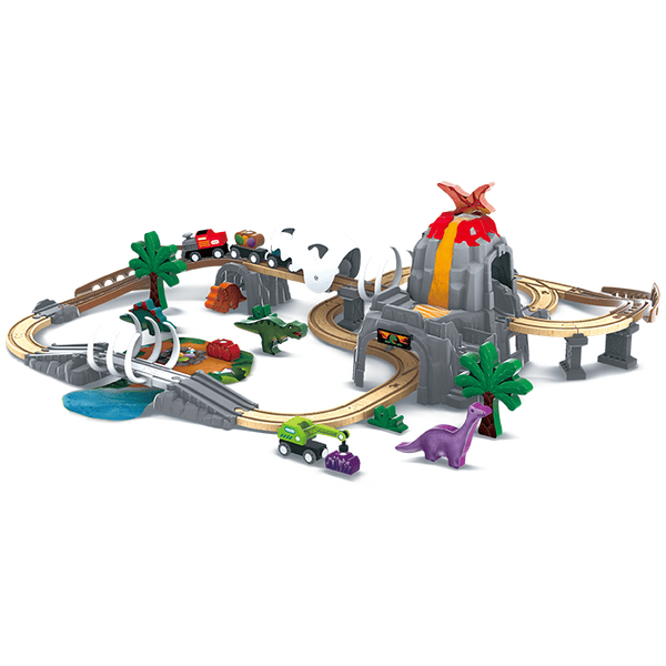 Hape Holzeisenbahn Dino-Eisenbahn-Abenteuer