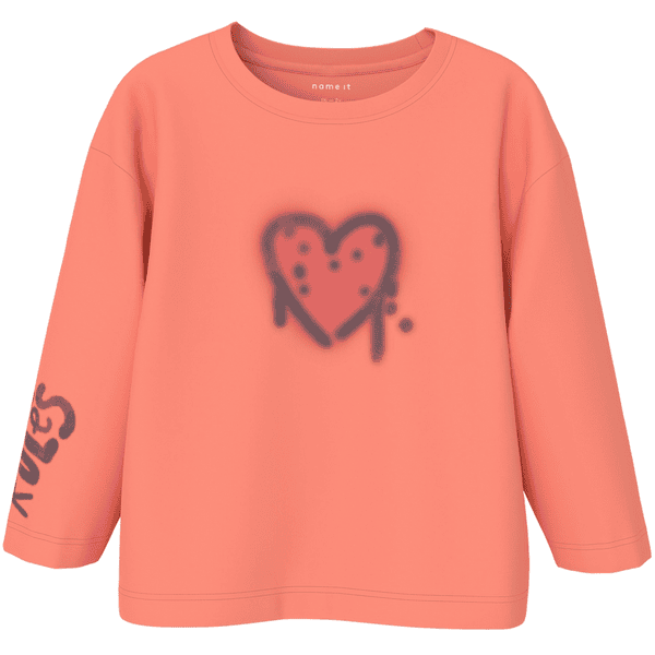 name it Langarmshirt Nmfnoa Fusion Coral