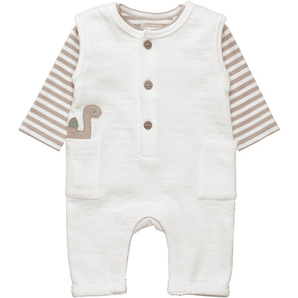 STACCATO Strampler+Shirt offwhite strukturiert
