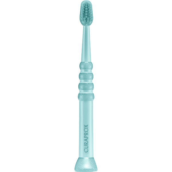 CURAPROX baby Tandenborstel met 4.260 extra fijne CUREN® borstelharen 0 - 4 jaar in mintgroen