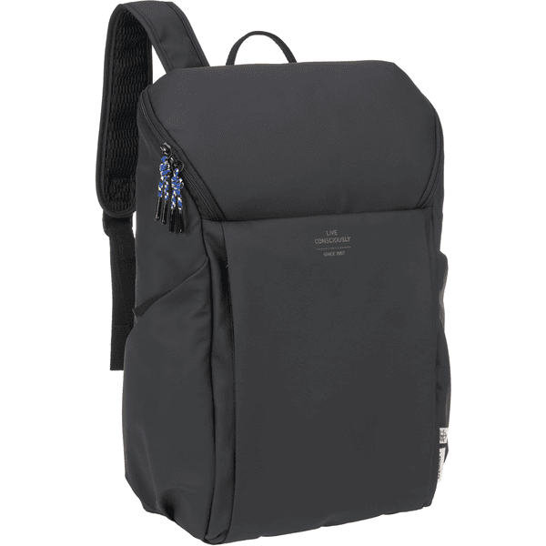 LÄSSIG Backpack Mochila cambiador Slender Up black 