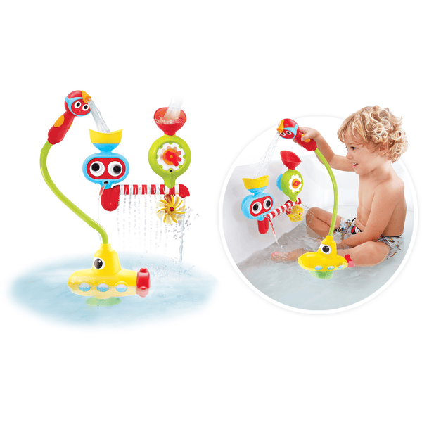 Yookidoo Jouet de bain pour enfants – Station de pulvérisation sous-marine  – Pompe à eau à piles avec douchette à main pour jouer au bain – Génère des  effets magiques (âge de