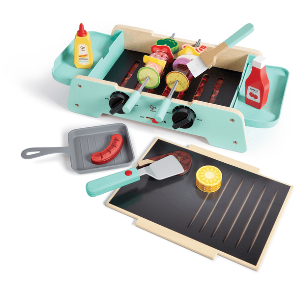 Hape-grill med støbejernspande