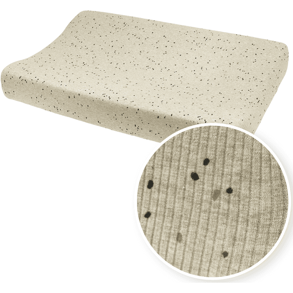 MEYCO Skötbäddsöverdrag Rib Mini Spot - Sand Melange - 50 x 70 cm