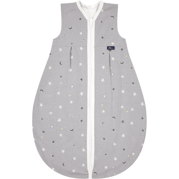 Alvi® Schlafsack Jersey Light Sterne grau