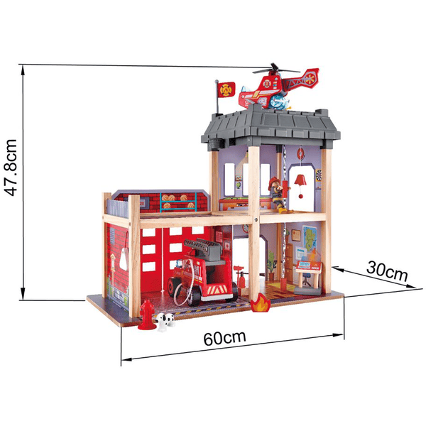 Hape Caserne de pompier de grande ville bois E3023