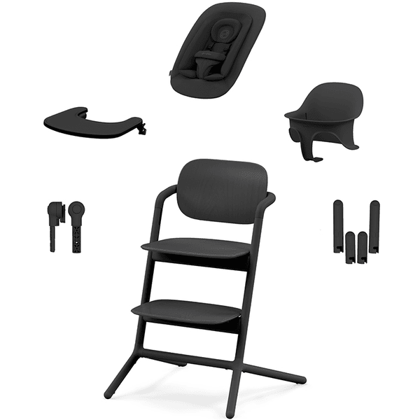 Cybex GOLD Hochstuhl Lemo: Modernes 4-in-1-Set in Stunning Black