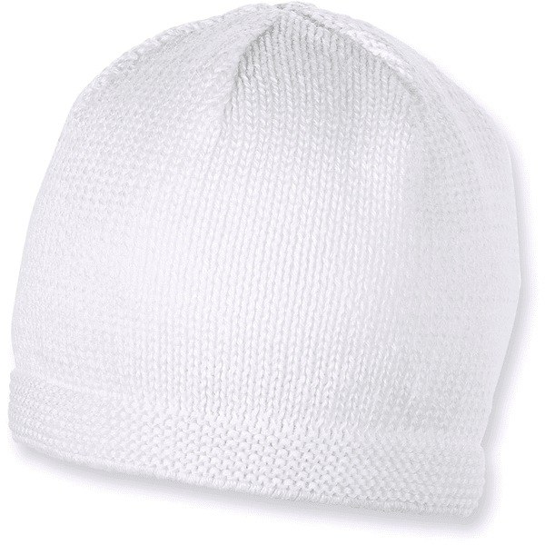 Sterntaler Bonnet tricoté blanc