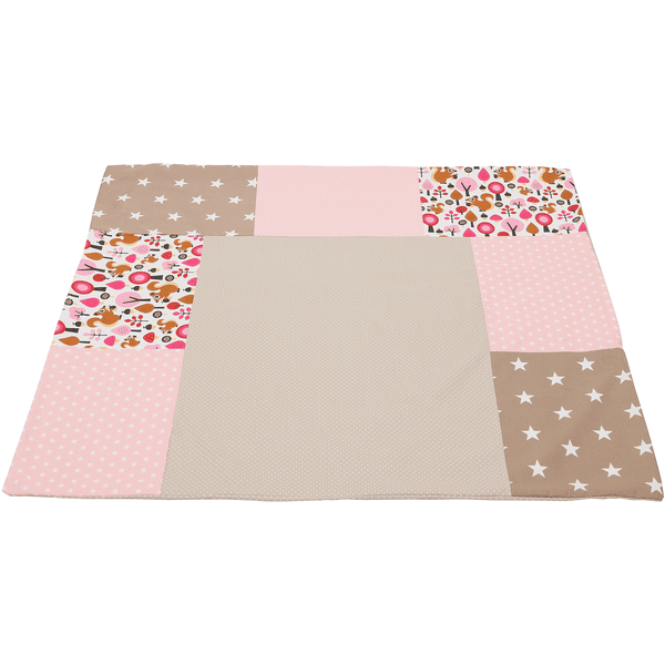 Ullenboom Patchwork Funda para cambiador Sand ardilla 75x85 cm