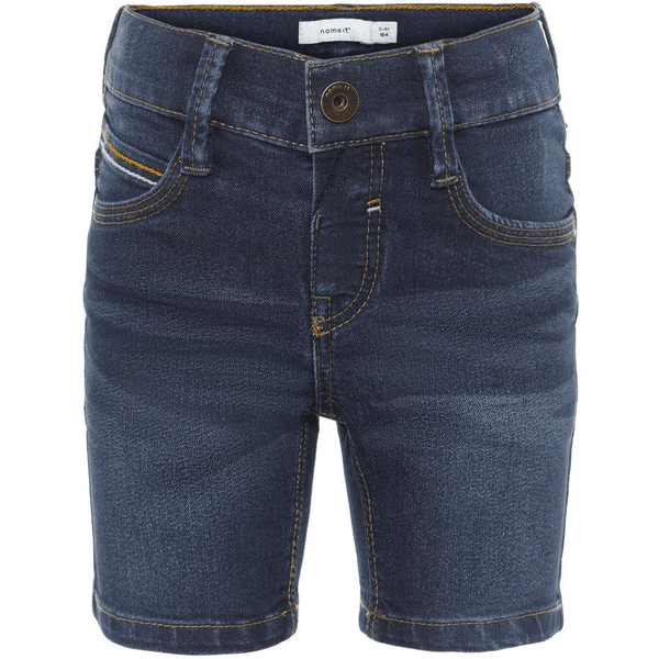 name it Boys Shorts Sofus dark blue denim 
