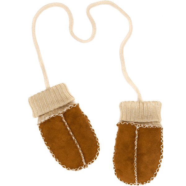fillikid Moufles enfant agneau brun