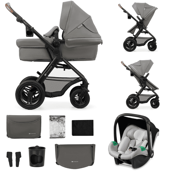 Kinderkraft kočárek 3v1 MOOV 2 Air Light Grey