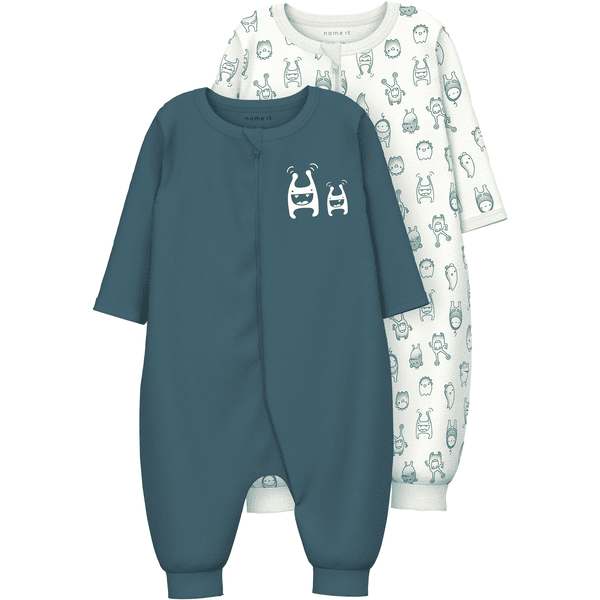 name it Combinaison pyjama bébé Tapestry lot de 2