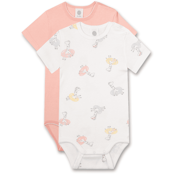 Sanetta Body pack double girafe off white / rose 