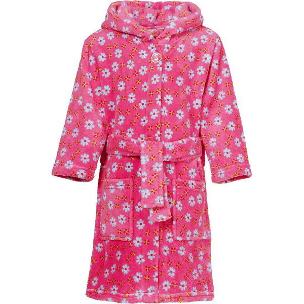 Playshoes sko Fleece badekåpe blomster rosa