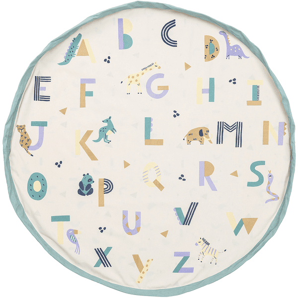 play&go® Spielmatte 2-in-1 Animal alphabet ⌀ 140 cm