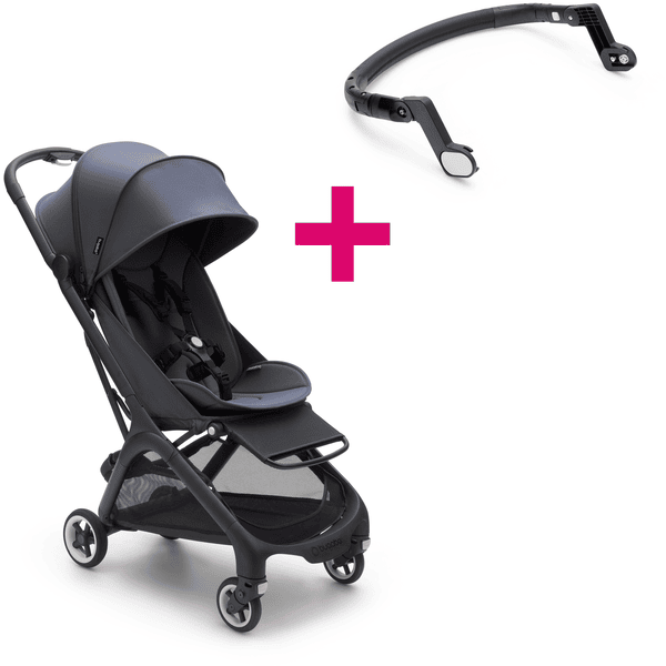 bugaboo Buggy Butterfly Complete Black/Stormy Blue inklusive Bauchbügel