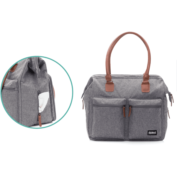 Fillikid Sac langer Oxford m lange gris roseoubleu.fr