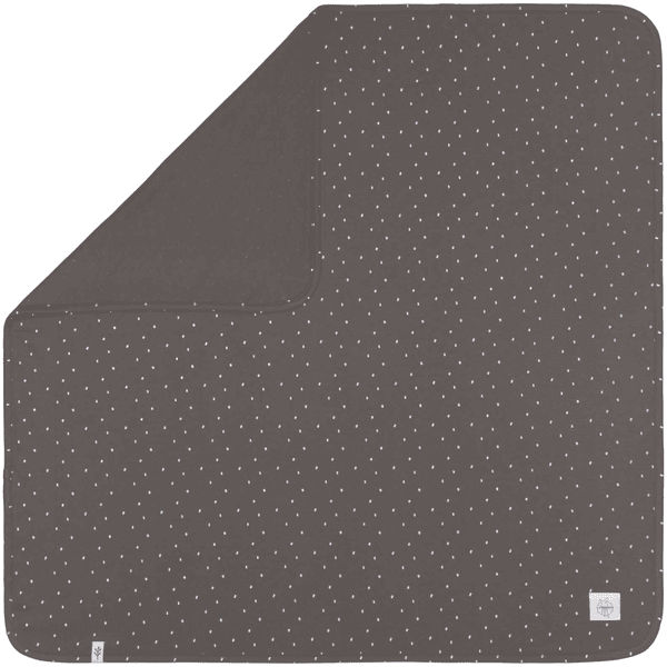 LÄSSIG Babydecke Spots anthracite 80 x 80 cm