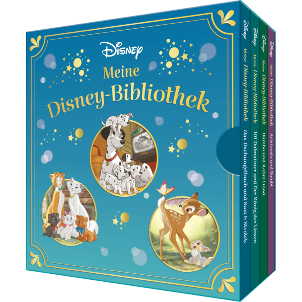 CARLSEN Disney-Schuber: Disney Tiergeschichten, 4 Teile