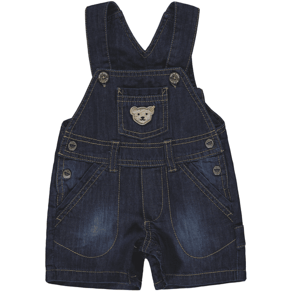 Steiff Boys Latzbermudas, denim 