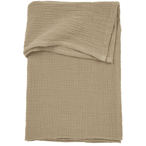 MEYCO Bettlaken pre-washed Musslin taupe 100 x 150 cm