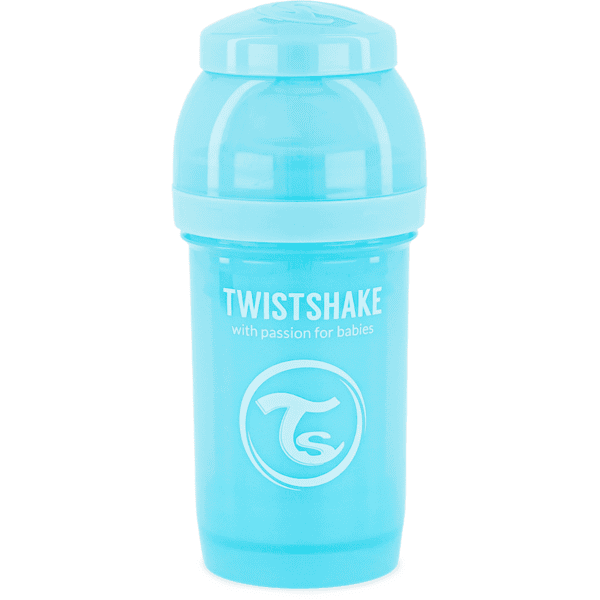 Twist shake Butelka z napojem antykolicznym 180 ml pastel niebieski