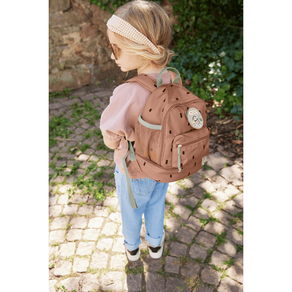LÄSSIG Mini Backpack, Happy Prints, caramel