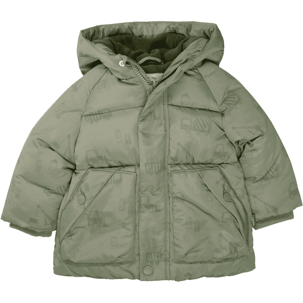 STACCATO Jacke soft khaki gemustert