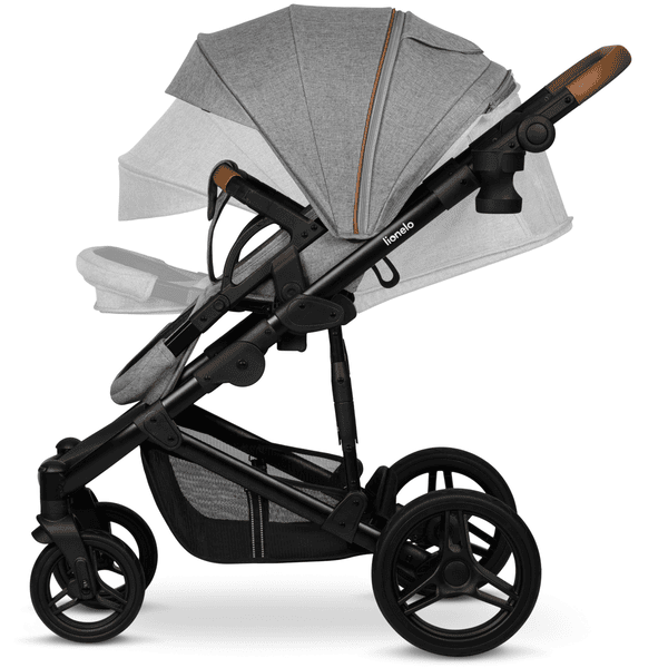 Lionelo Bianka - Poussette 3 en 1 - avec siège auto - 0-22kg - XXL -  Poussette 3en1