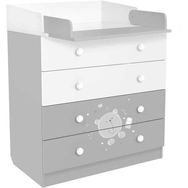 Polini Commode French Teddy 1580 wit-grijs
