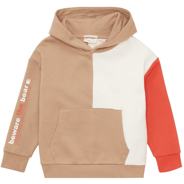 TOM TAILOR Hoodie colorblocking beige