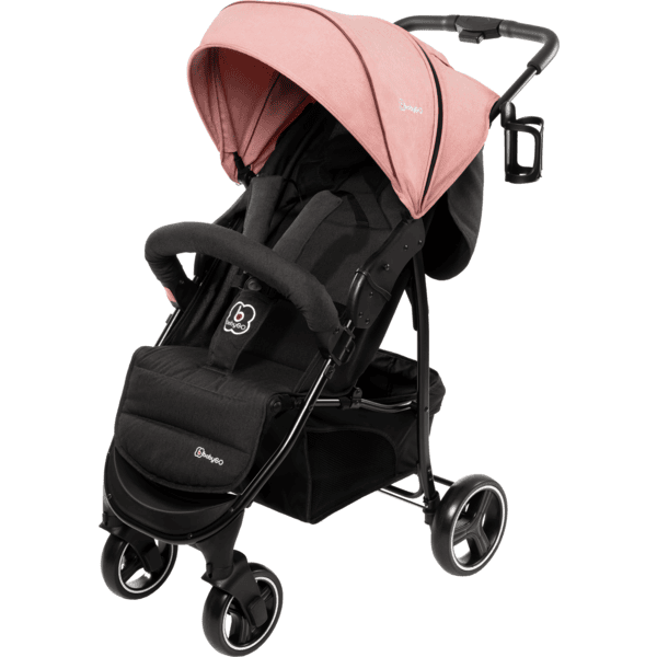 babyGO Kinderwagen Basket Pink Melange