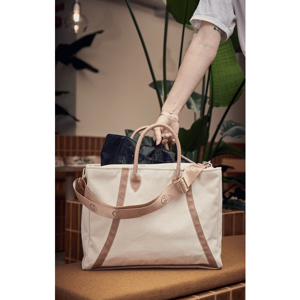 Najell Borsa fasciatoio con tappetino Ivory White 