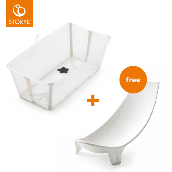 STOKKE® Babywanne Flexi Bath® Sandy Beige  + gratis Badewannensitz