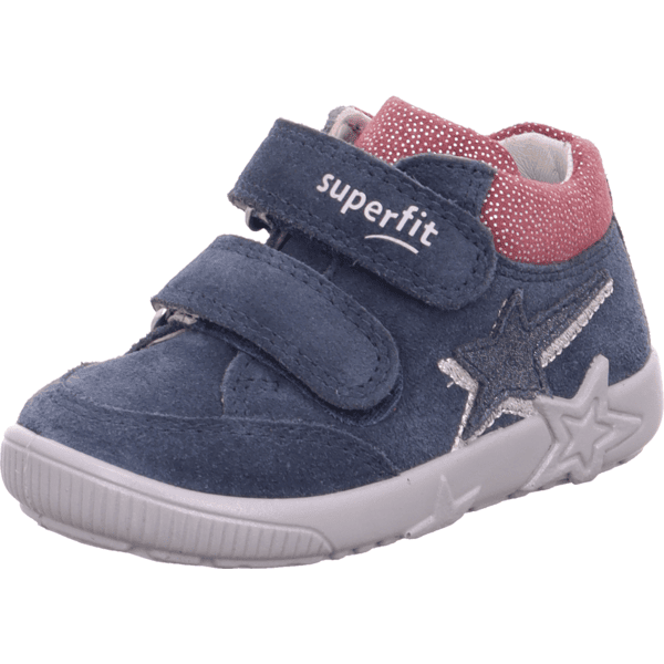 superfit Chaussures basses enfant scratch Starlight bleu/rose, largeur moyenne