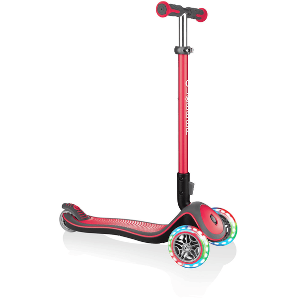 GLOBBER Patinete ELITE DELUXE LIGHTS ruedas con luz rojo