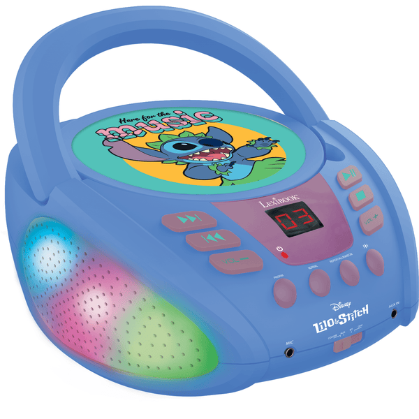 LEXIBOOK Disney Stitch Bluetooth® CD-spiller med lyseffekter