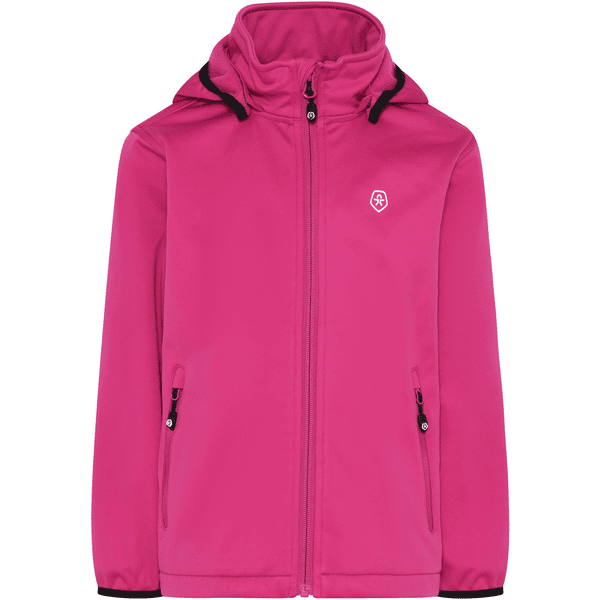  Color Kids Softshell-jakke med fleece Festival Fuchsia