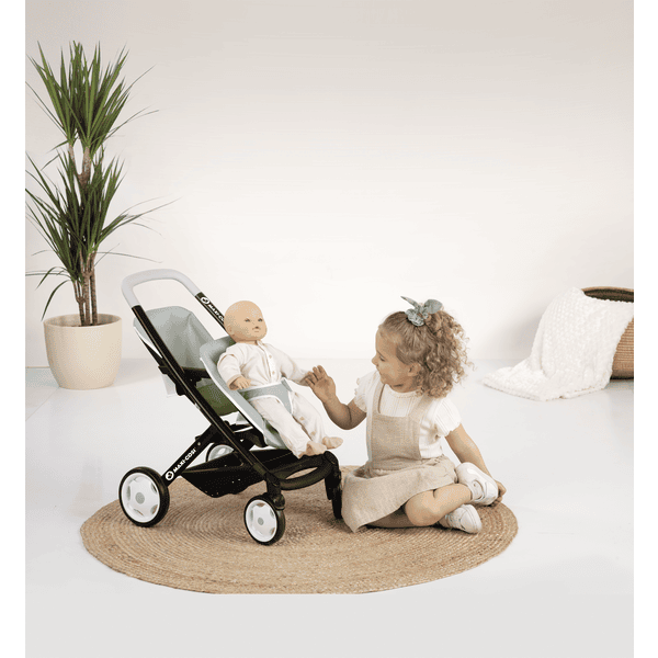 Poussette Smoby Maxi-Cosi pour poupées jumelles - vert