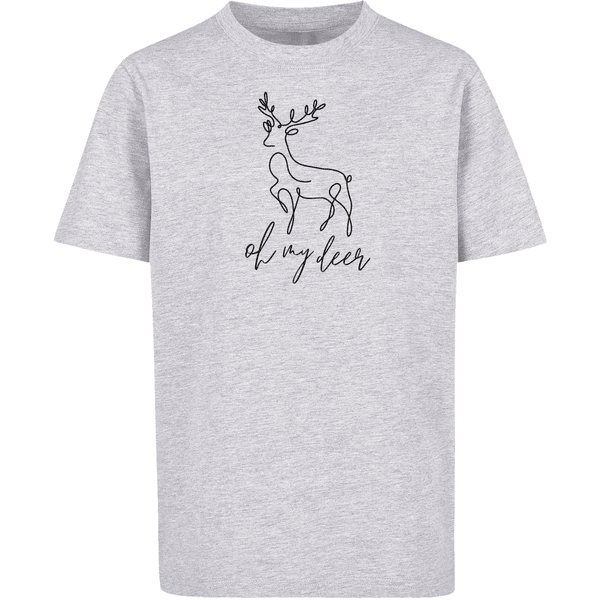 F4NT4STIC Deer Winter grey T-Shirt heather Christmas