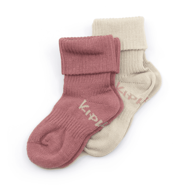 KipKep Stay-On Socken 2er-Pack Dusty Clay