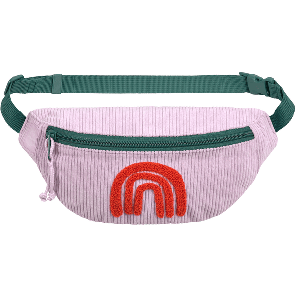 LÄSSIG Mini bum bag Cord Little Gang - regnbåge, lila