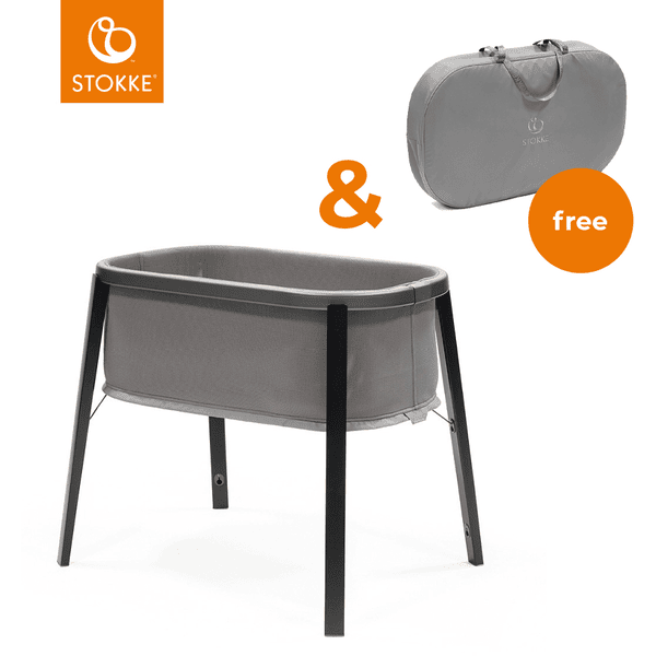 STOKKE® Snoozi™ Subenbett inkl. Matratze Graphite Grey + Gratis Snoozi™ Bag Grey