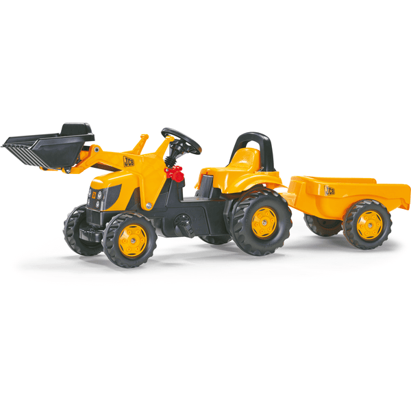 rolly®toys Kindertraktor rollyKid JCB mit rollyKid Trailer und rollyKid Lader 023837