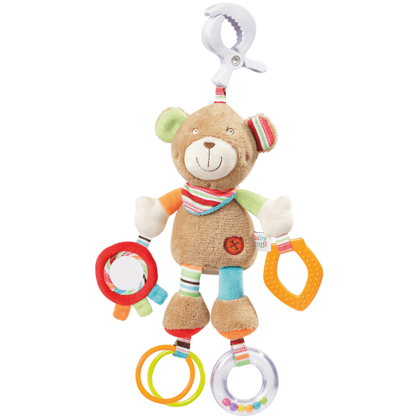 fehn® Activity-Teddy mit Klemme Oskar